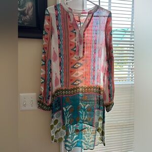 NWT Raga Boho Style Lightweight Hi-Lo Dress, Size M